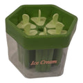 SMTE - 6 Grid Ice Cream Mold With Ice Bucket-F24 - Green