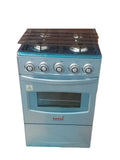 SMTE - Totai Standing Gas Solution 4 Burner Gas/Oven Cooker- Silver