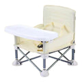 SMTE -  Foldable Feeding Baby Chair With Detachable TrayYellow