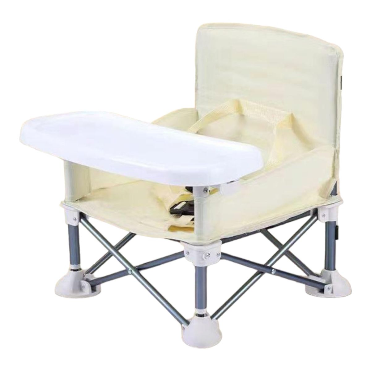 SMTE -  Foldable Feeding Baby Chair With Detachable TrayYellow