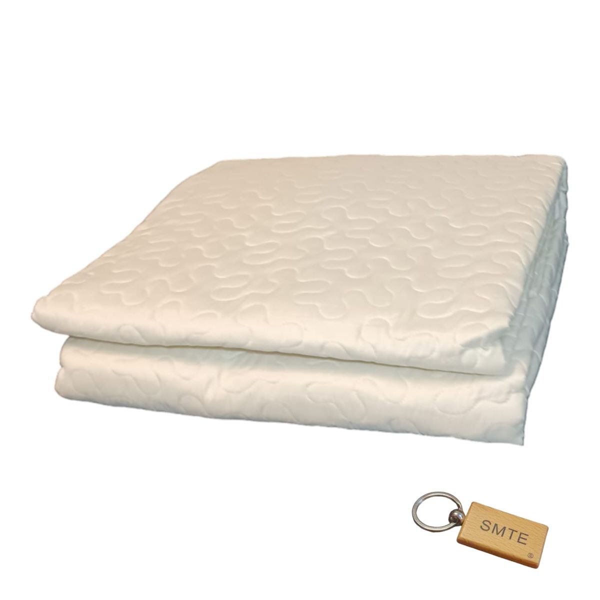 SMTE - Premium Plane Bedspread: Elevate Your Bedroom with Timeless+ KeyringCream White
