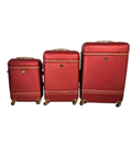 SMTE - Begin Again 3Piece Hard Shell ABS Luggage SetRed