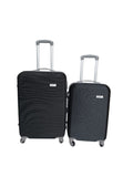 SMTE - 2 Piece Hard Shell Luggage Set22 inch & 26 inch (Black)