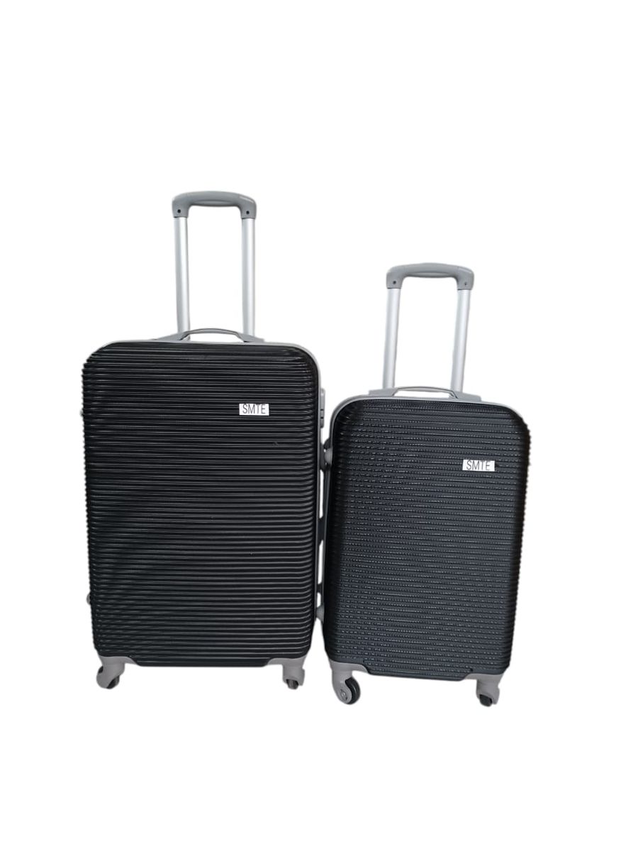SMTE - 2 Piece Hard Shell Luggage Set22 inch & 26 inch (Black)