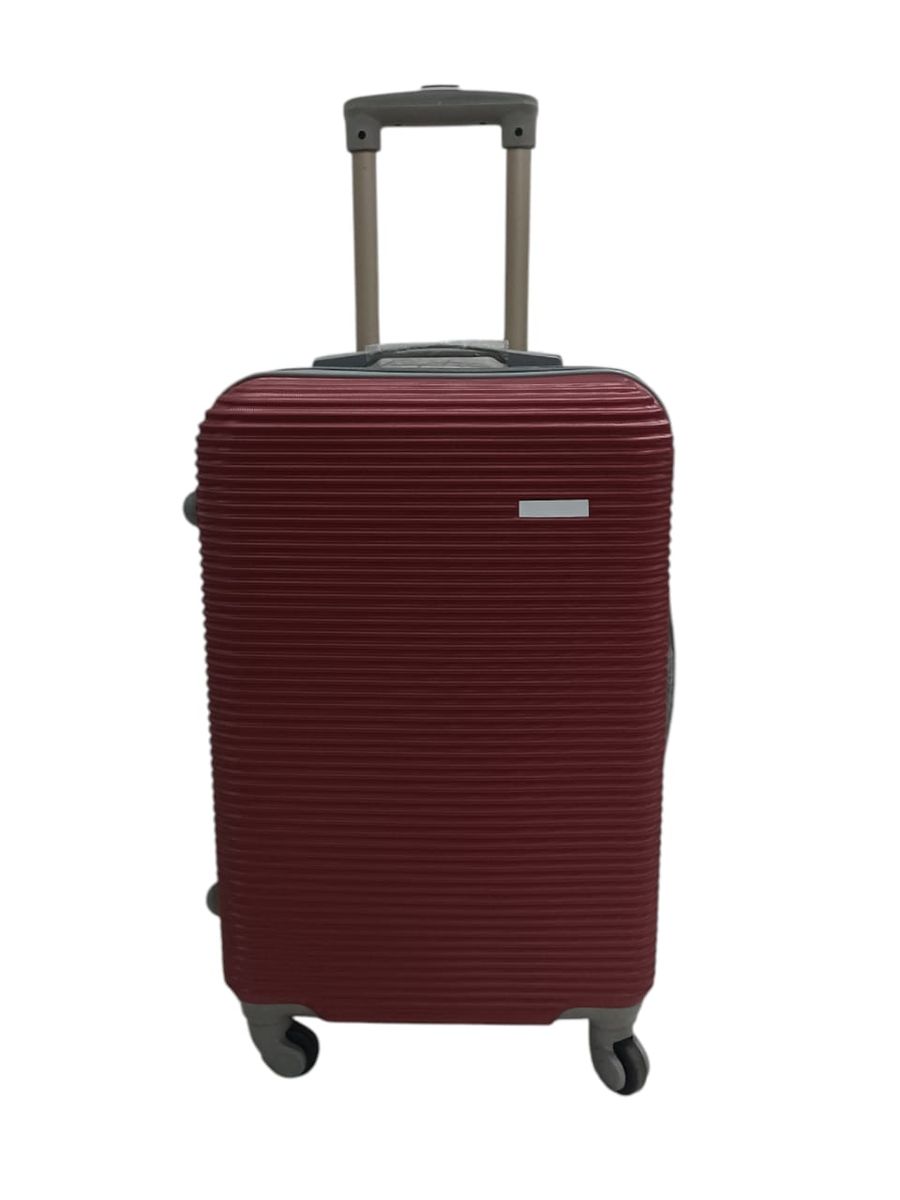 SMTE - 26 Inch Stripe Design Hard Shell Suitcase with 4 Spinner Wheels