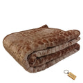 SMTE - Simple ComfortThe Plain 1 Ply Blanket and KeyringBrown