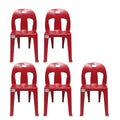 SMTE - Party Plastic Chair Set of 4Red