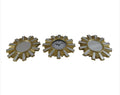 SMTE - Gold Battery Powered Analogue Wall Clock Set-C3P05