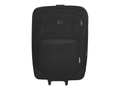 SMTE - Trolley 1 Piece Fabric Travel Luggage Spinner-Black - 88 cm