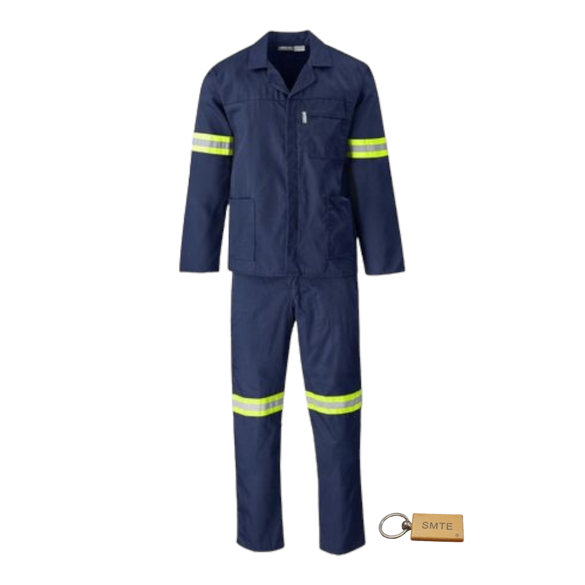 SMTE - Quality 2 Piece Worksuit/Uniform Shirt &Pants Combo Navy blue Keyring40 L x 44 W cm