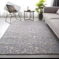 SMTE - Soft Rug with Gold Finish - Grey