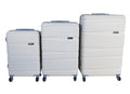 SMTE - 3-Piece Travel 30-Inch Luggage Suitcase Bag Set - Stylish - Cream White