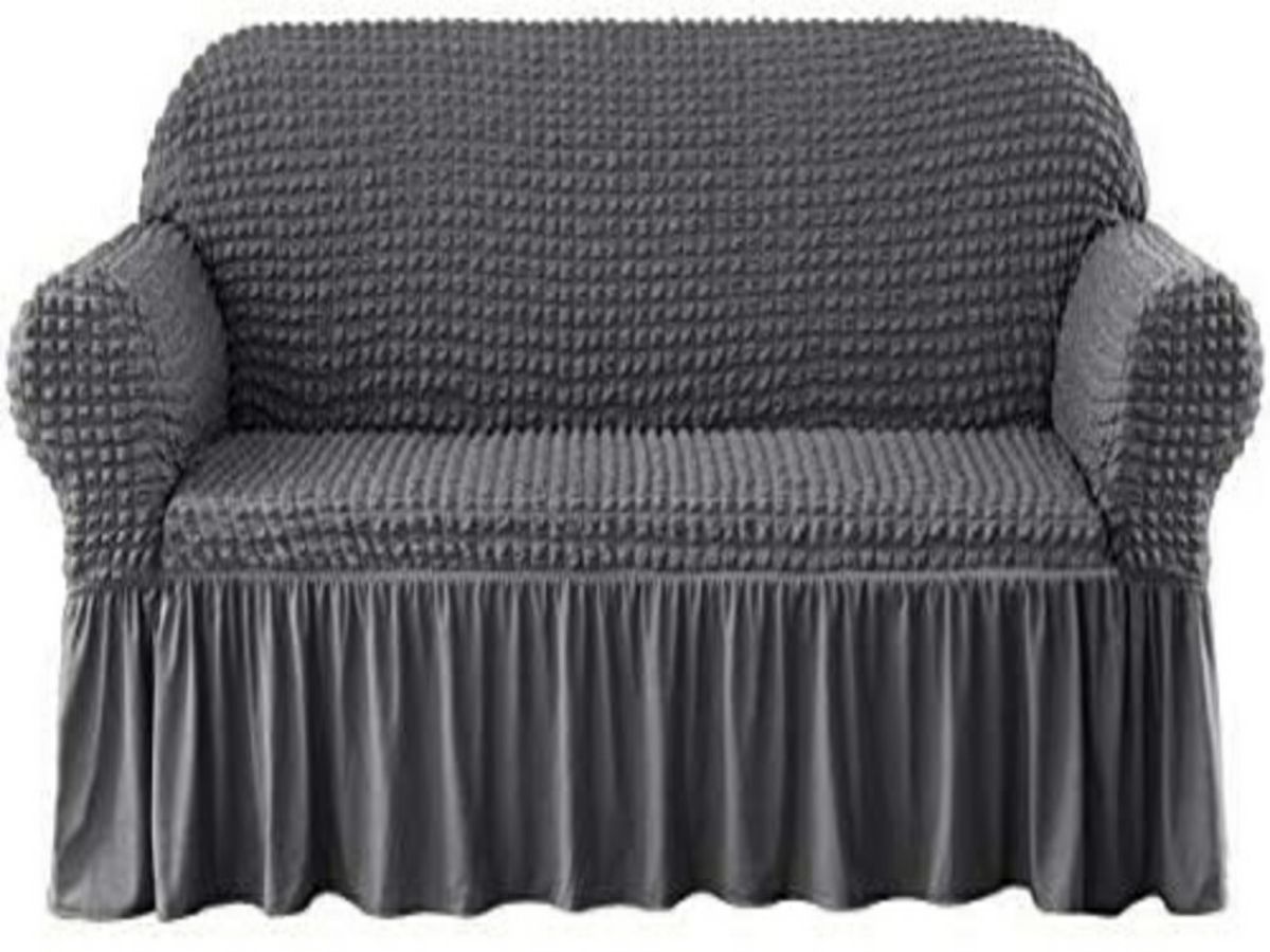 SMTE - 3 Pack Seater 3.2.1 Sofa / Couch Covers - Dark Grey