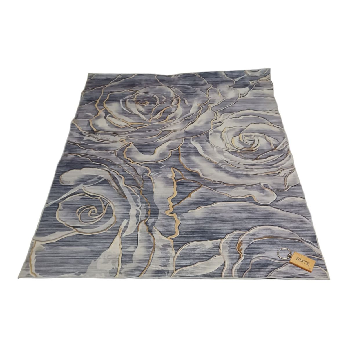 SMTE - 200cm by 150cmModern 3D Geometric Design Area Rug A45 With  keyring