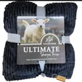 SMTE - Serpa Soft and Fluffy Fleece Blanket with KeychainQueen SizedBlack