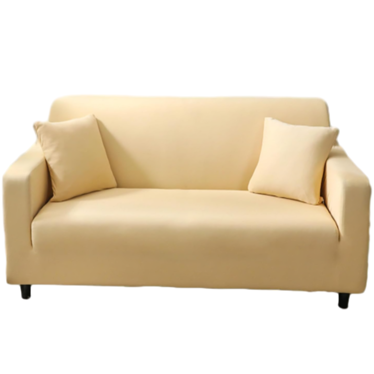 SMTE - Elastic Sofa Slipcover2 Seater Couch Cover PetProof Easy WashableYellow