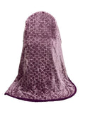 SMTE - Mink Diamond Super Soft Blanket - 1 Piece - Dark Purple