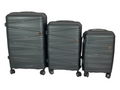 SMTE -  Acesa Hard Shell Elite UBS Suitcase Set 3 Piece - Grey