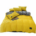 SMTE - Dream World Striped Duvet Cover Set - Yellow