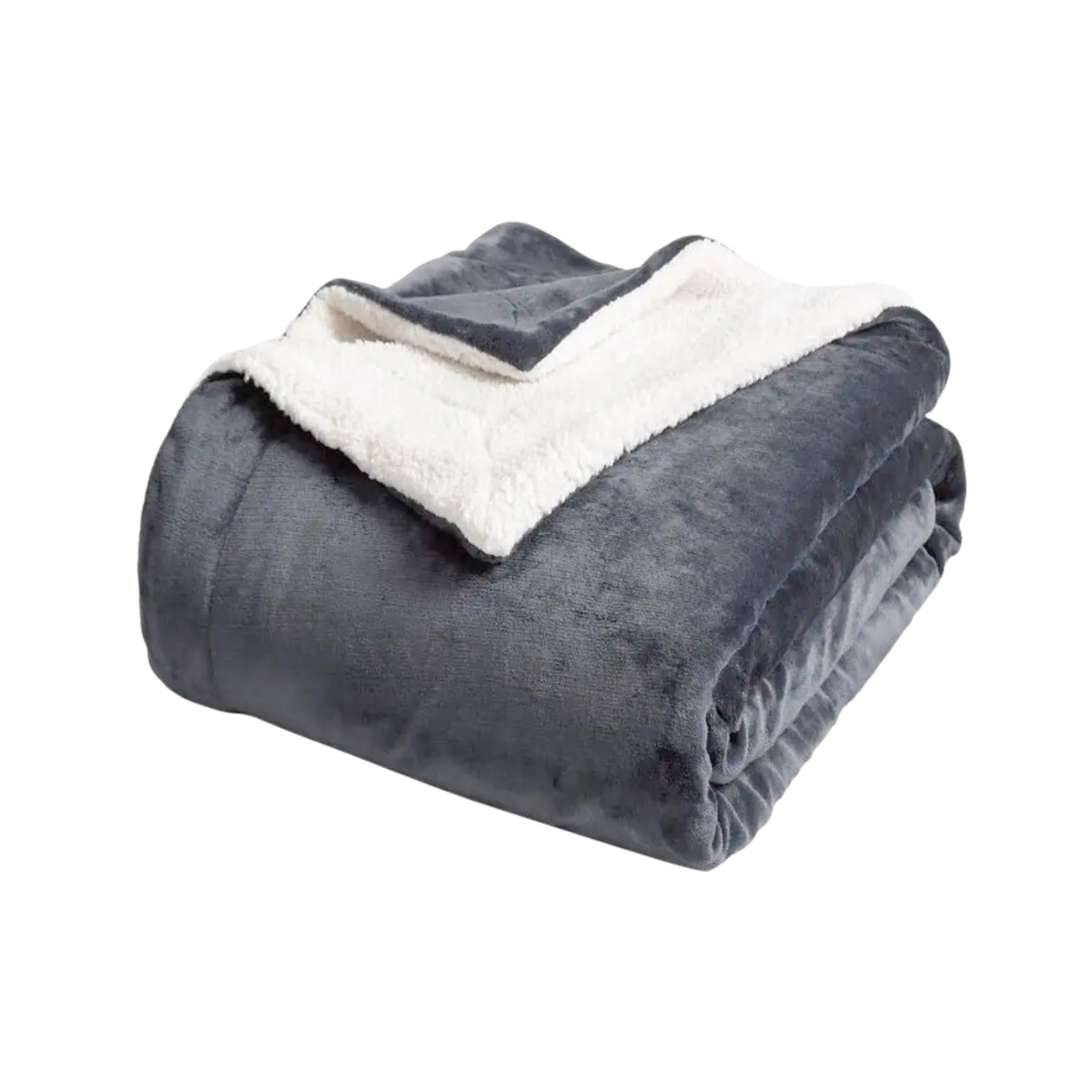SMTE - Ultra Soft Sherpa Blanket - 180 x 200cm - Grey