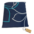 SMTE - Luxurious Microfiber Bed Sheets:150x189cm and  KeyringBlue