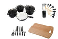 SMTE - 27-Piece Cookware Bundle Combo - Black