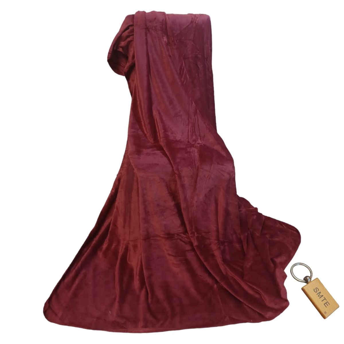 SMTE - Compact Travel Fleece Blankets 180 x210cm + KeyringRed