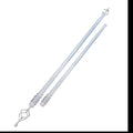 SMTE - Expandable Curtain Double Rod With Twisted Cage Finial(5M)White