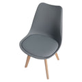 SMTE - Scandinavian Style Plastic ChairGreySA305