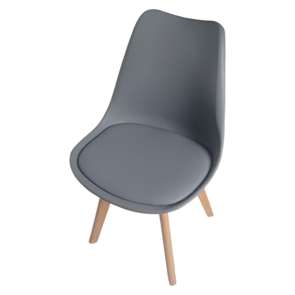 SMTE - Scandinavian Style Plastic ChairGreySA305