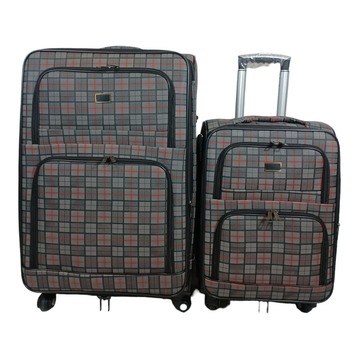 SMTE - Trolley 2 Piece Travel Luggage SpinnerGrey