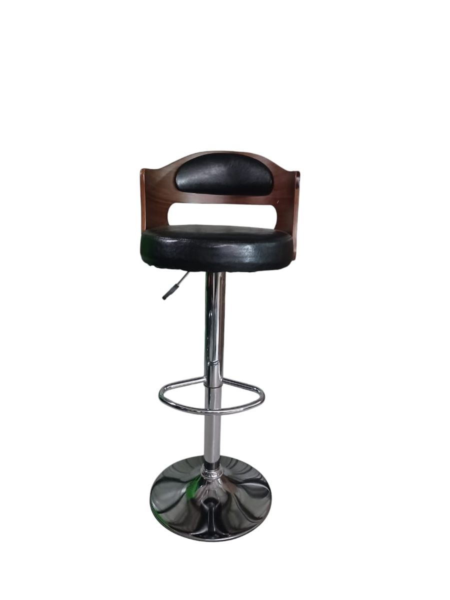SMTE - 1018 Adjustable Bar StoolBlack PU Leather