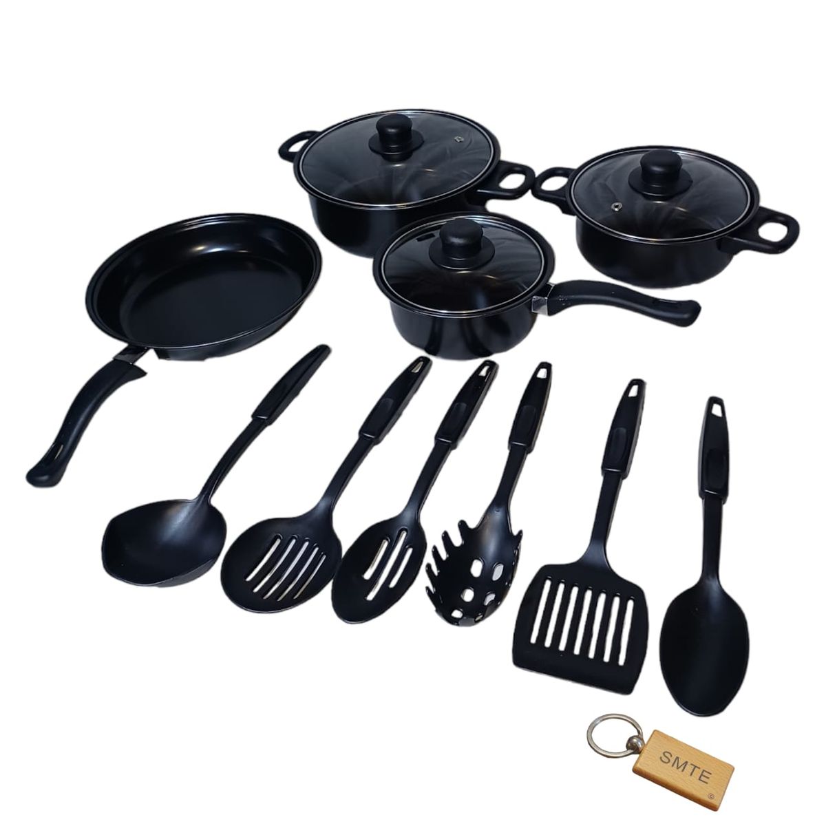 SMTE - 13Piece Premium Cookware Set for Culinary Excellence sk11+ Keyring