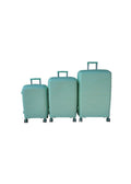 SMTE - Unbreakable Travel Luggage 3 Piece Suitcases SpinnerLight Green