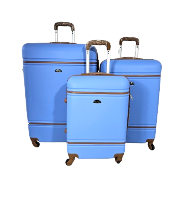 SMTE - Begin Again 3Piece Hard Shell ABS Luggage SetSky Blue
