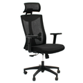 SMTE - Office Chairs - Mesh Swivel with Headrest - Black Colour