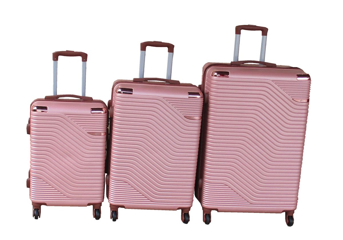 SMTE - Luggage SetDurable, Lightweight, Spinner Wheels, Telescoping Handle3PiecePlnk