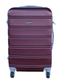 SMTE - Premium Travel Luggage Bag 24" - 1 Piece - Dark Red