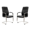 SMTE - Set of 2 Modern Simple Backrest Visitor Office Chairs