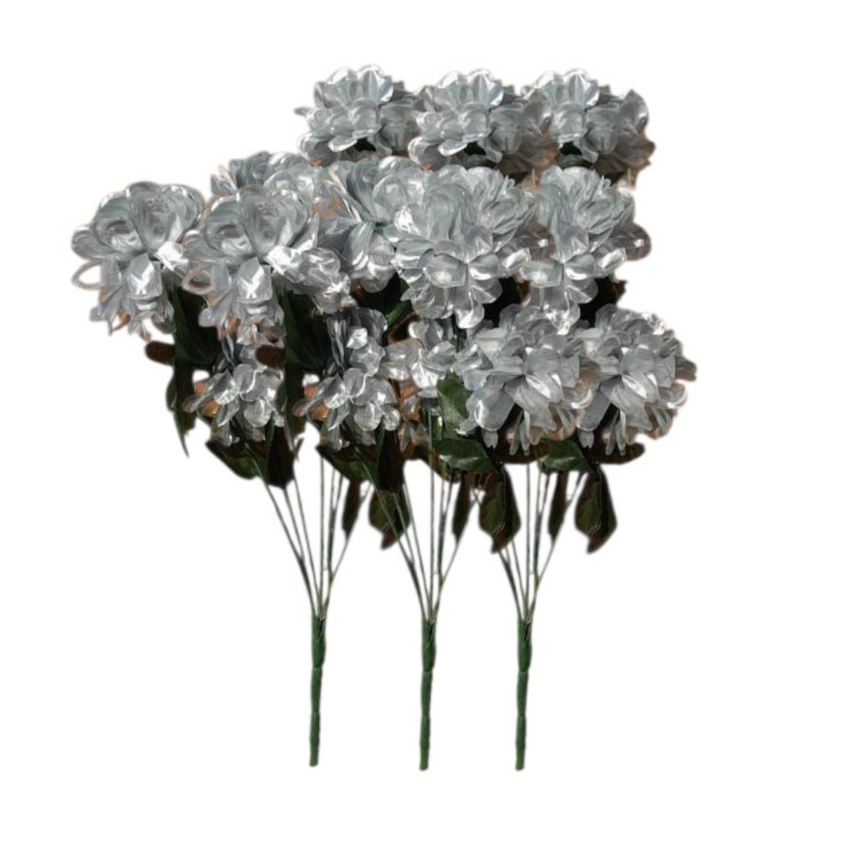SMTE - Artificial Peony BouquetSilver GreySet of 3
