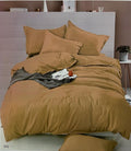 SMTE - 6 Piece Duvet Cover Set - Gold