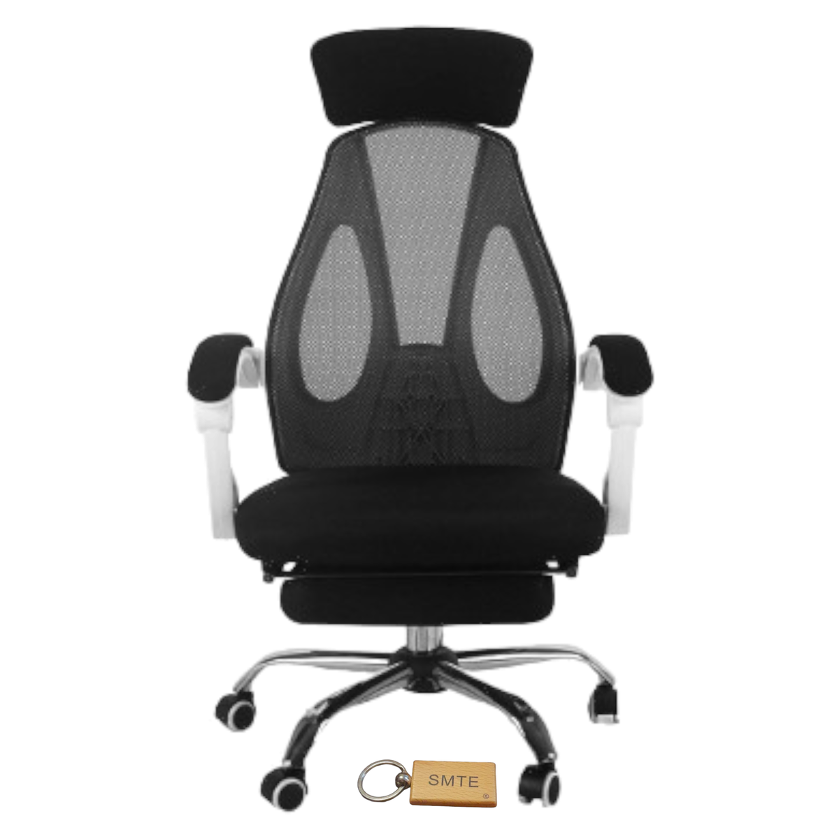 SMTE -  Ergonomic office chairBlack T4VC8501MF133+Keyring set of 4