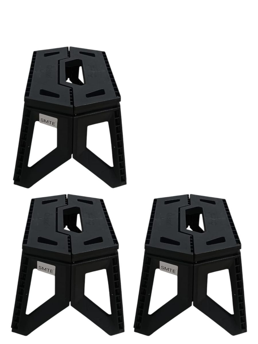 SMTE - Collapsible Stool Set of 3Foldable HeavyDuty Step Stools