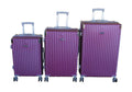 SMTE - 3Piece HardShell Luggage SetPurple