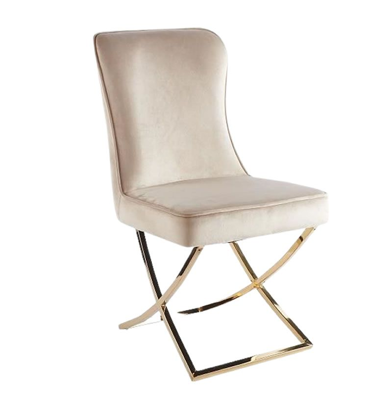 SMTE - Chisisi Velvet Dining Chair With Ring