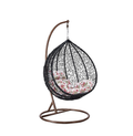 SMTE - Swing Hanging Chairs - Patio / Garden / Balcony Chairs - Black Colour