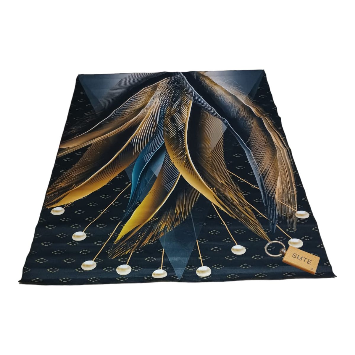 SMTE - 200cm by 150cmModern 3D Geometric Design Area Rug A72+ Keyring