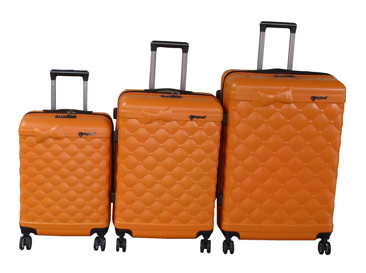 SMTE - Unbreakable 3Piece Luggage SetQuilted Design, TSA Lock, Spinner Wheels.