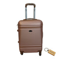 SMTE - Durable Elegance: ABS Suitcasel Large 75Cm with  Keyring1 PieceGold