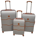 SMTE - Elegant 3inLuggage Set: Travel in Style and ComfortSilver